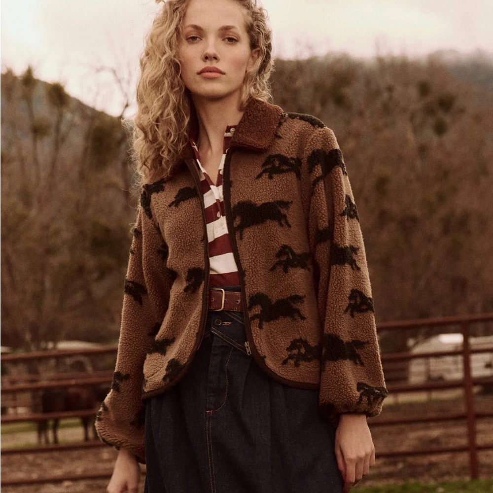 THE GREAT. Pasture Jacket Hickory Brown - Picture 4 of 8